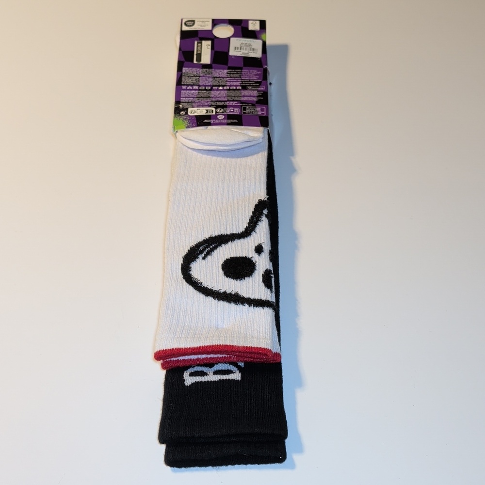 Primark Beetlejuice Knee High Socks 2 Pairs In The Pack - Picture 4 of 5